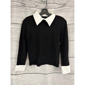 NWT Alice + Olivia Porla Collared Sweater Size S